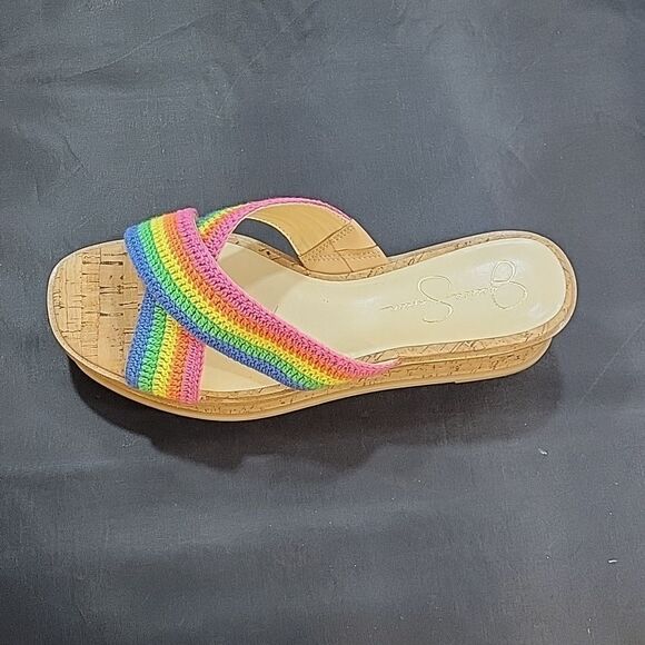 BRAND NEW JESSICA SIMPSON ELIZA CROCHET PLATFORM SANDAL S2 - Picture 9 of 15